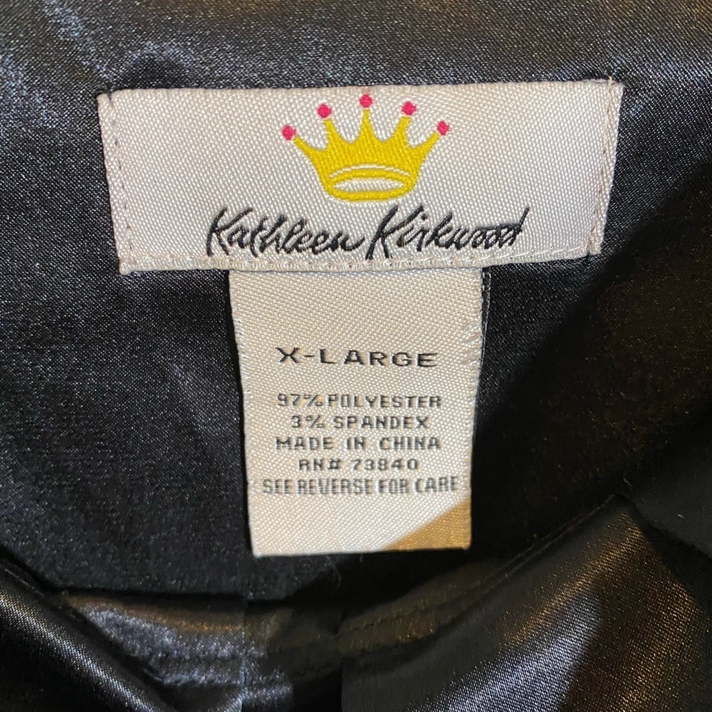 Kathleen Kirkwood Black Pleated Tank Blouse -XLARGE - Picture 3 of 5